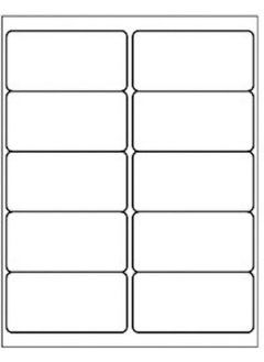 FungLam 10 Up Shipping Address Labels 2" X 4" 2000 Labels  - Image 2