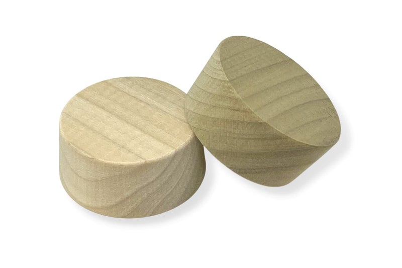2Inch Poplar Wood Bourbon Wine Barrel Cask Keg Bung Plug  Great for Home Brewers Distillers Wine Enthusiasts 2Pack