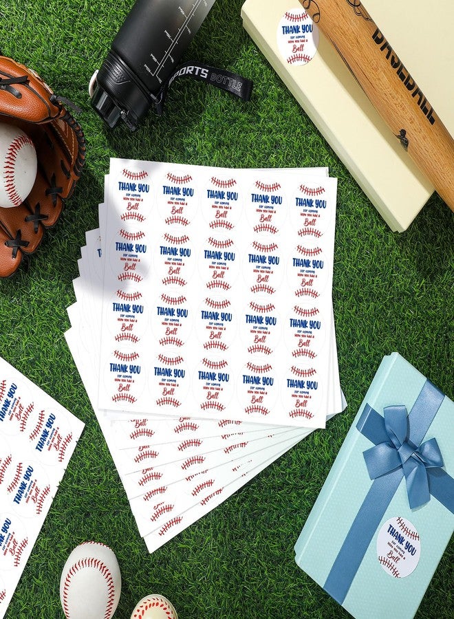 Marspark 200 Pcs Baseball Label Stickers Set Baseball Thank You Party Sticker Labels for Birthday Party Gifts Wrapping Craft Theme Supplies 2 Inch - Image 5