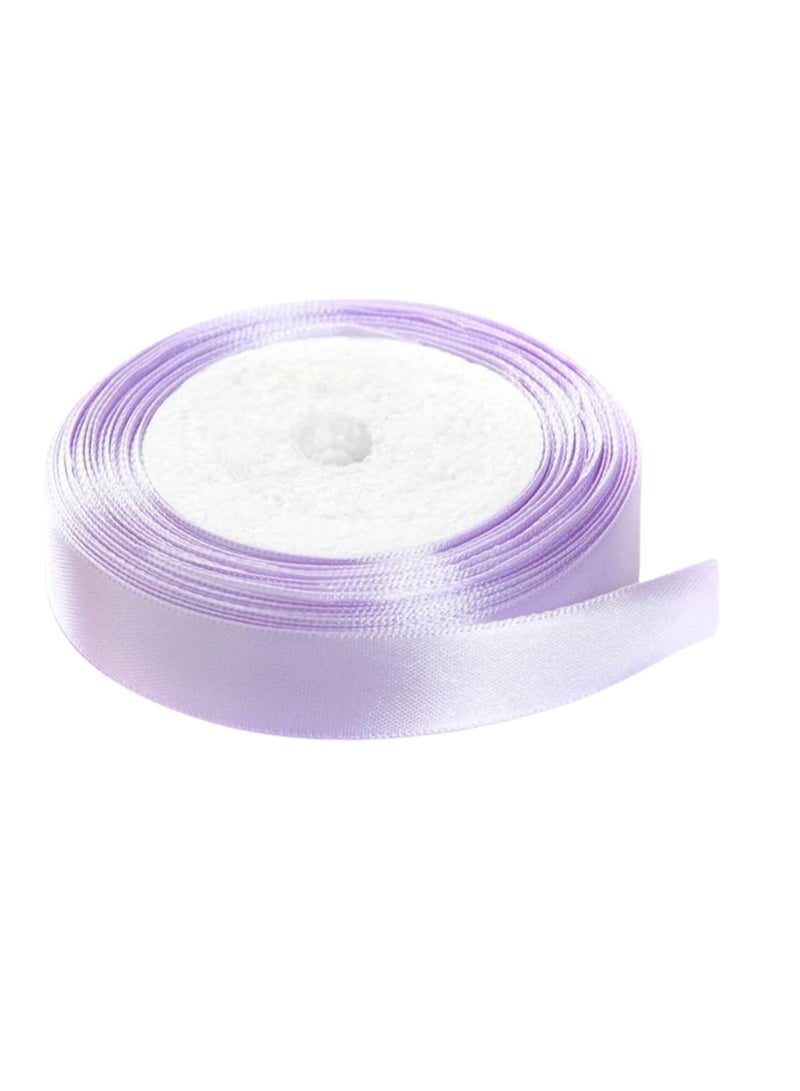 شريط ساتان 10 قطع بعرض 15 مم لون بنفسجي فاتح - Image 2