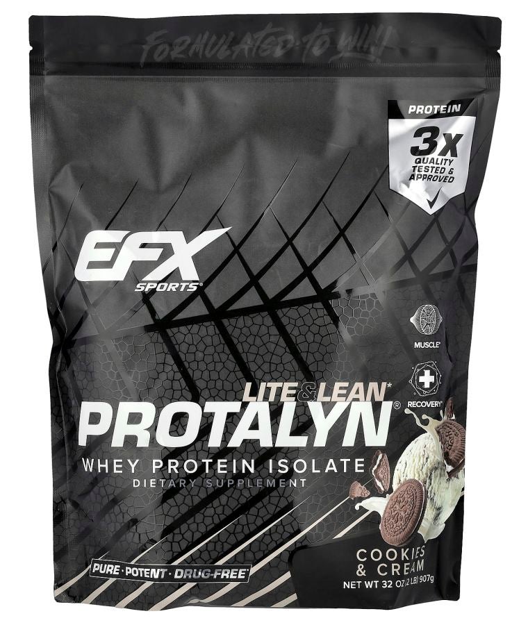 EFX SPORTS Protalyn® Whey Protein Isolate Cookies & Cream 2 lb (907 g)