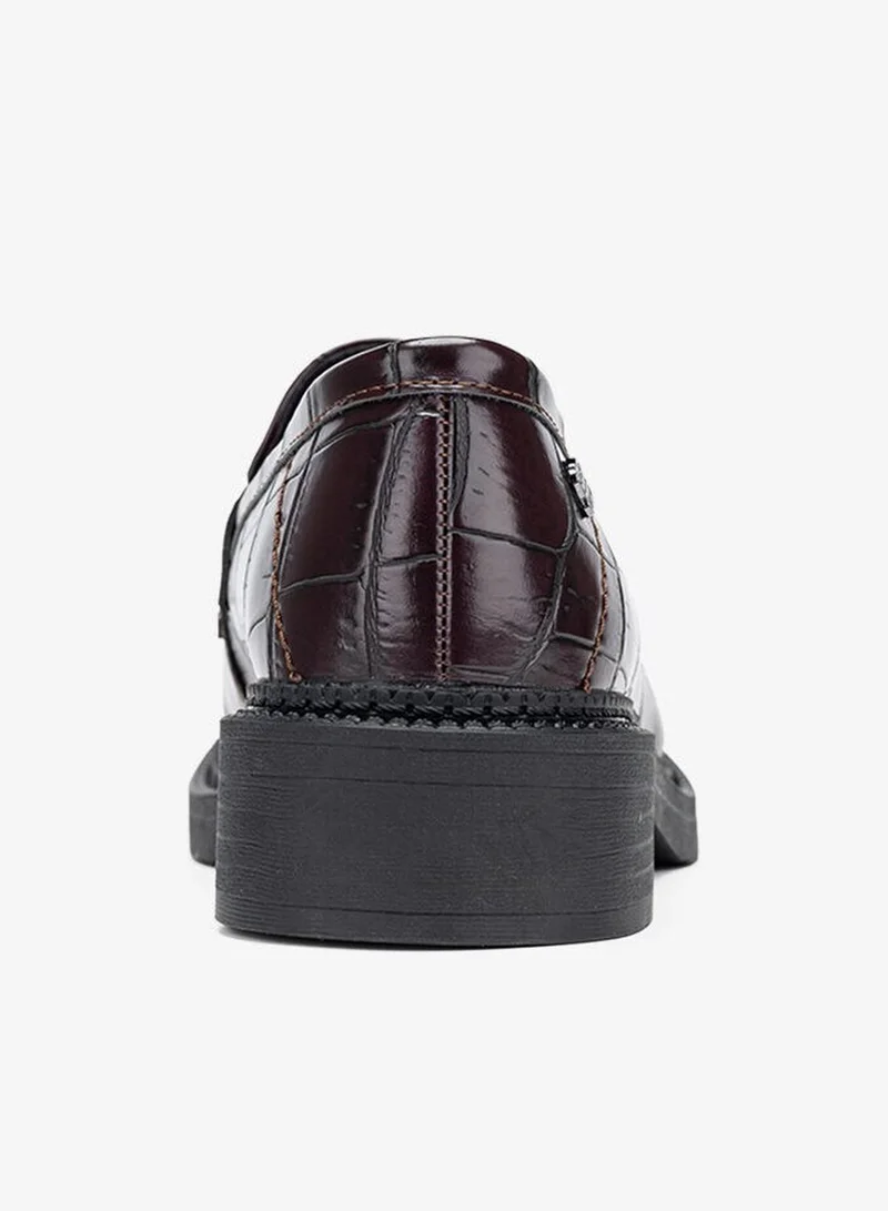 Bata Red Classic Formal Loafers for Women | Best Price UAE