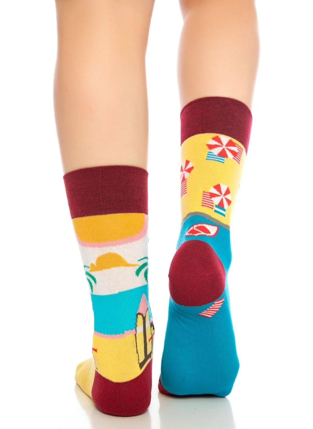 دايكو Beach Patterned Colorful Sock Socks