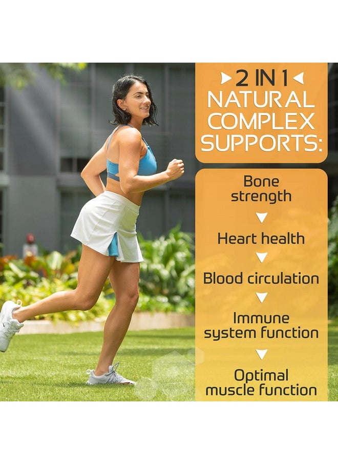 CogniTune - Vitamin D3 5000 Iu With Vitamin K2 (Mk7) Supplement Premium Immune Heart & Bone Health Capsules Vitamin K2 D3 Complex With 5000 Iu Of Vitamin D3 & 90 Mcg Of Vitamin K2 Mk760 Count - Image 1