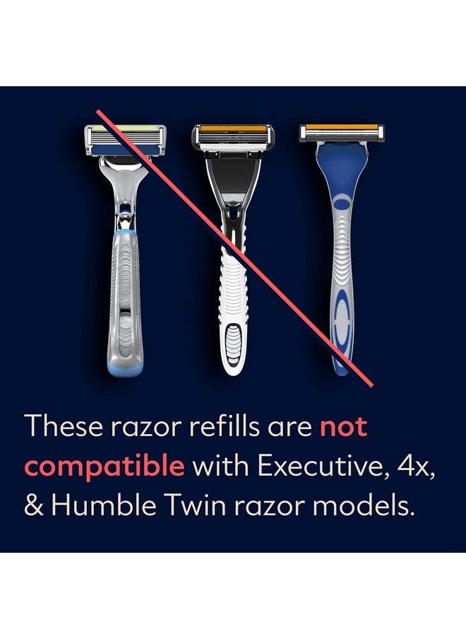 DOLLAR SHAVE CLUB 4Blade Club Razor Refill Cartridges 8 Count Precision Cut Stainless Steel Blades Great For Longer Hair And Hard To Shave Spots Optimally Spaced For Easy Rinsing Silverblue  - Image 5