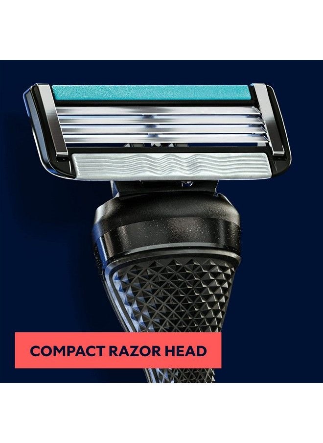 DOLLAR SHAVE CLUB 4Blade Club Razor Refill Cartridges 8 Count Precision Cut Stainless Steel Blades Great For Longer Hair And Hard To Shave Spots Optimally Spaced For Easy Rinsing Silverblue  - Image 4
