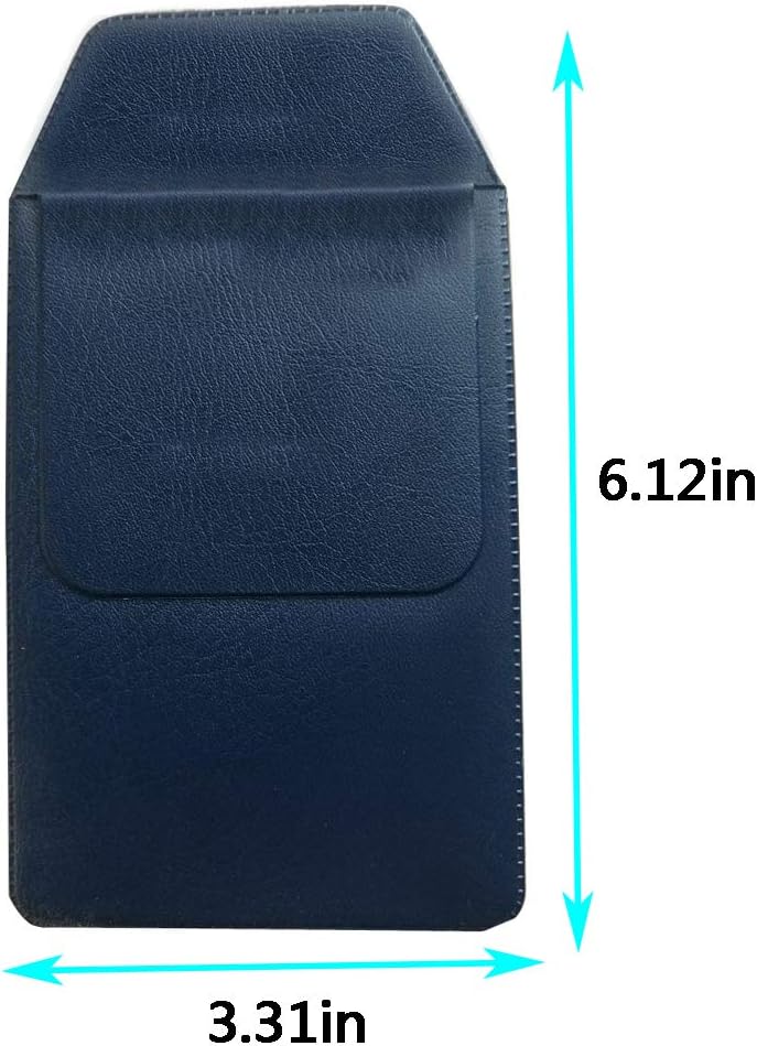 TEKEFT 8 Pcs Navy Imitation Buffalo Texture Pocket Protector, for Pen Leaks,for School Hospital Office (Navy) - Image 3