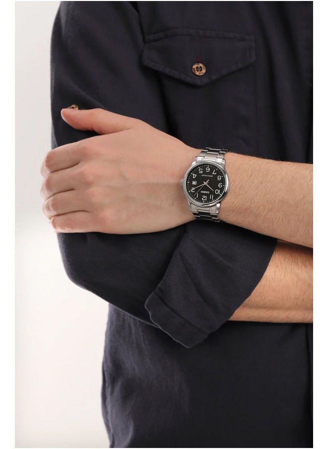 CASIO - Stainless Steel Analog Watch MTP-V001D-1BUDF - Image 1