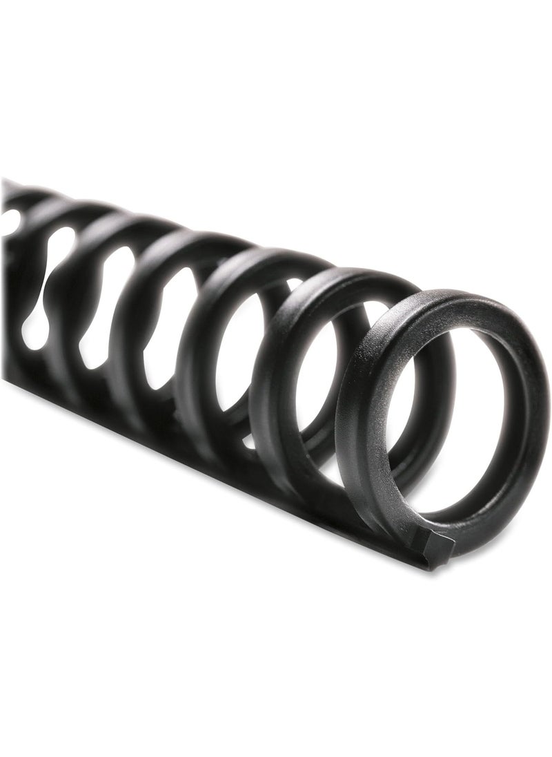 GBC GBC Binding Spines / Spirals / Coils, 5/16" Diameter, 45 Sheet Capacity, ProClick, Black, 25 Pack (2515662)  - Image 2