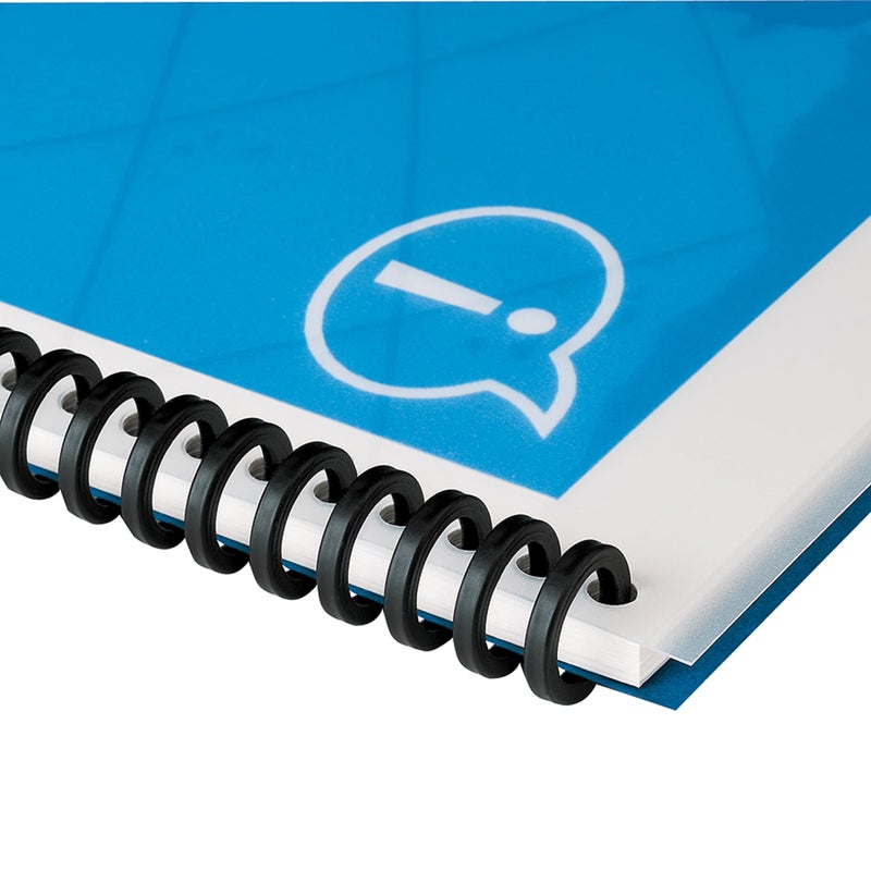 GBC Binding Spines / Spirals / Coils, 5/16" Diameter, 45 Sheet Capacity, ProClick, Black, 25 Pack (2515662) - Image 1