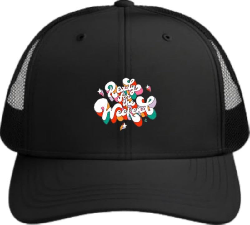 Ready for the weekend Planets unisex baseball cap Black