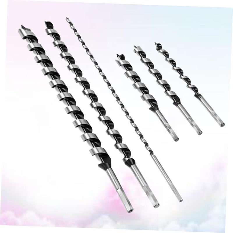 LIFKOME 6pcs Wood Drilling Tool Auger Drill Bits Point Spiral Wood Drilling for Furniture Clean in Hard - Image 5