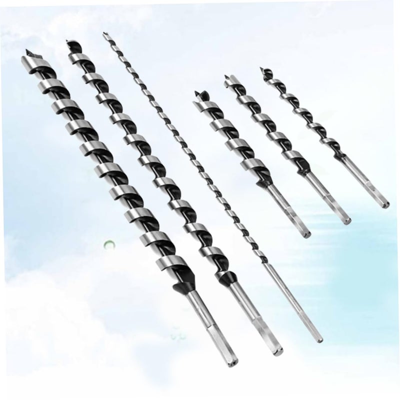 LIFKOME 6pcs Wood Drilling Tool Auger Drill Bits Point Spiral Wood Drilling for Furniture Clean in Hard - Image 4