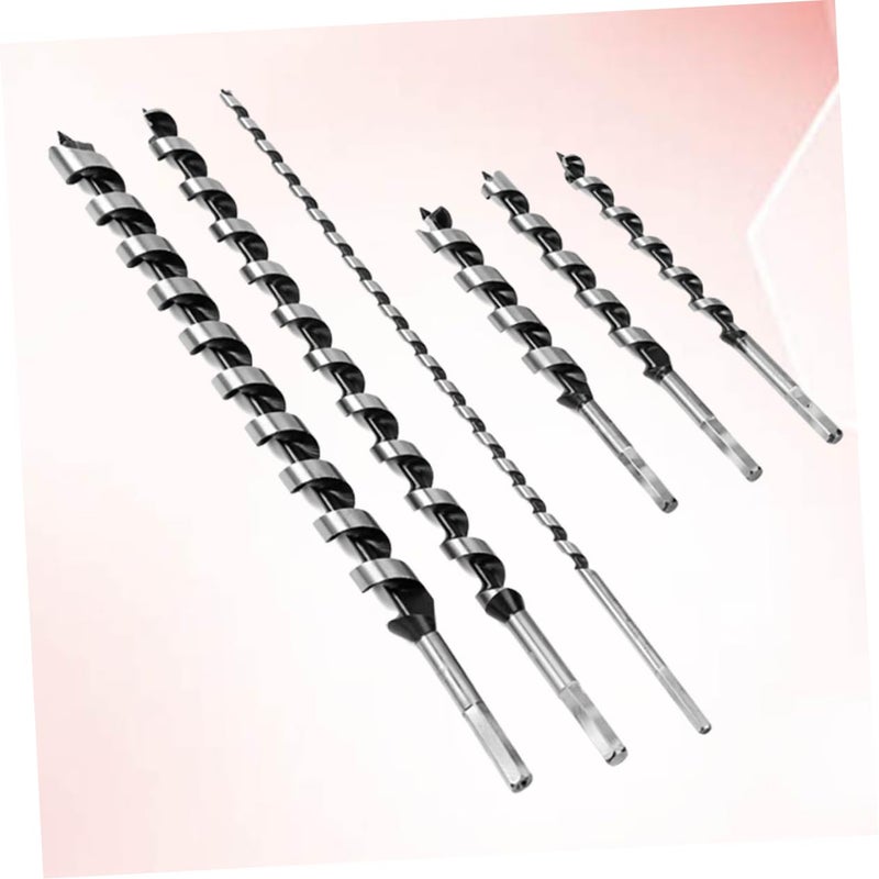 LIFKOME 6pcs Wood Drilling Tool Auger Drill Bits Point Spiral Wood Drilling for Furniture Clean in Hard - Image 2
