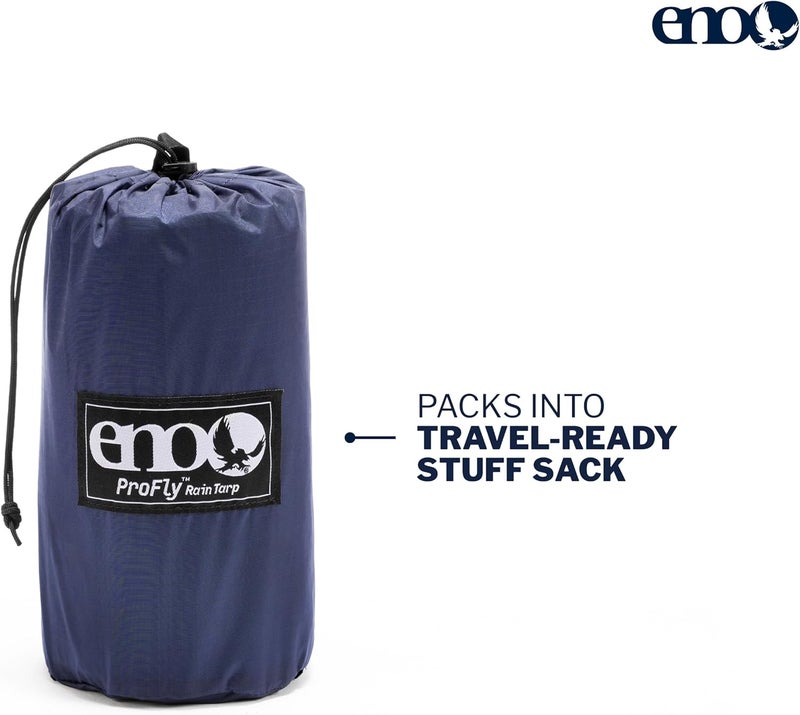 Eno , Eagles Nest Outfitters ProFly Rain Tarp, Ultralight Hammock Accessory, Navy - Image 3
