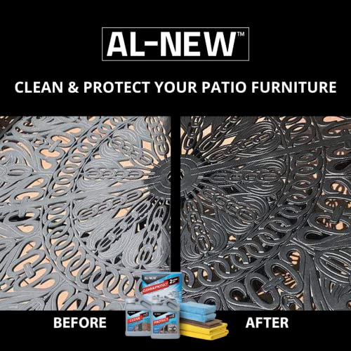 AL-NEW 2 Step Clean & Protect Kit | Clean, Restore, & Protect Your Outdoor Patio Furniture, Garage Doors, Exterior Lights, Window Frames, and More (16 Ounce Kit) - Image 3