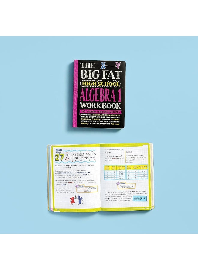 كتاب العمل الكبير للسنة الثانوية الجبر 1: 400+ تمرين في الجبر 1 (دفاتر كبيرة) - Image 4