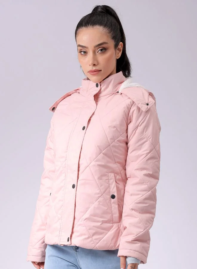 Freehand Women Slim Fit Solid Puffer Jacket