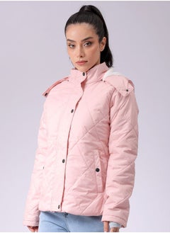 Freehand Women Slim Fit Solid Puffer Jacket  - Image 4