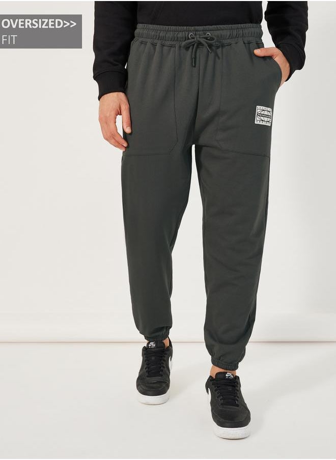 Styli Styli Patch Detail Oversized Joggers  - Image 1