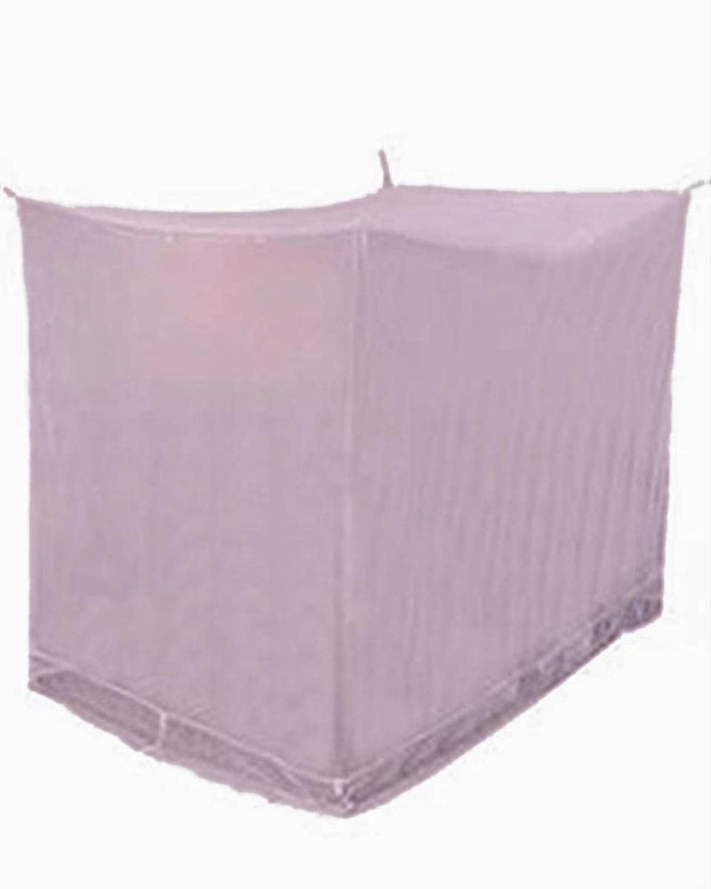 Ans Cotton Mix Mosquito net Pure Cotton Border on Top and Bottom Allergy Free Pink 5 x 65 ft Queen Size - Image 2