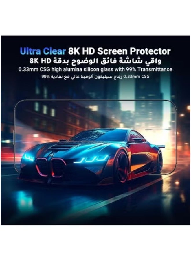 واقي شاشة لـ آيفون 16 برو ماكس (iPhone 16 Pro Max) مضاد للكسر و الخدش و بوضوح عالي HD حماية قصوى للشاشة من الخدوش والكسر - Image 2