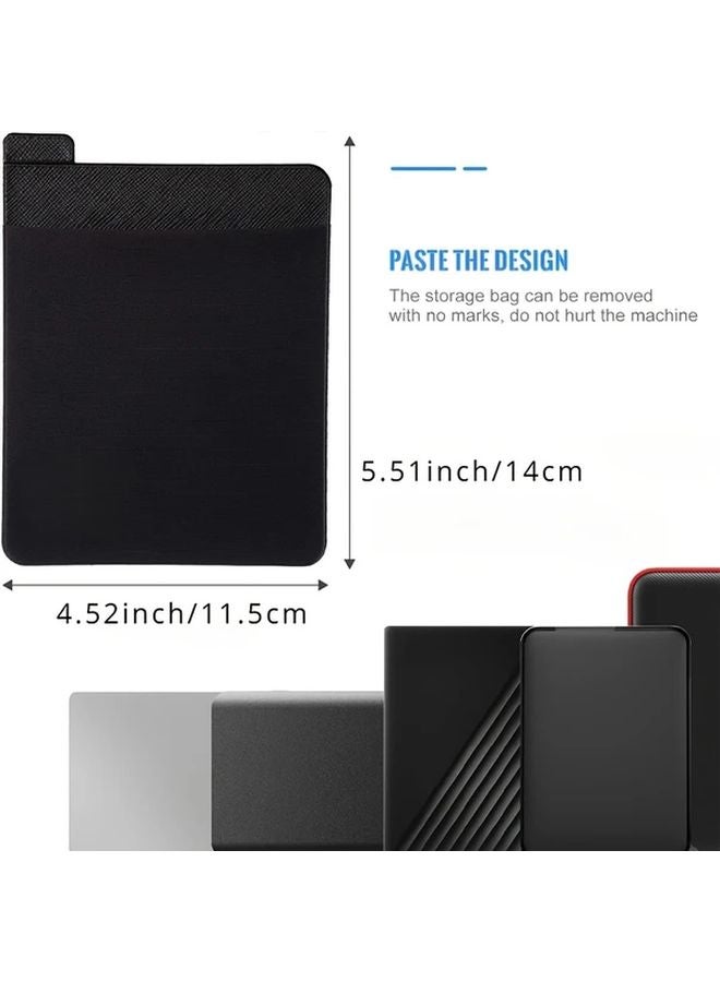 Portable External Hard Drive Carrying Case Black Storage Organizer For Battery Pack Wireless Mouse Cables Earphones - Image 3