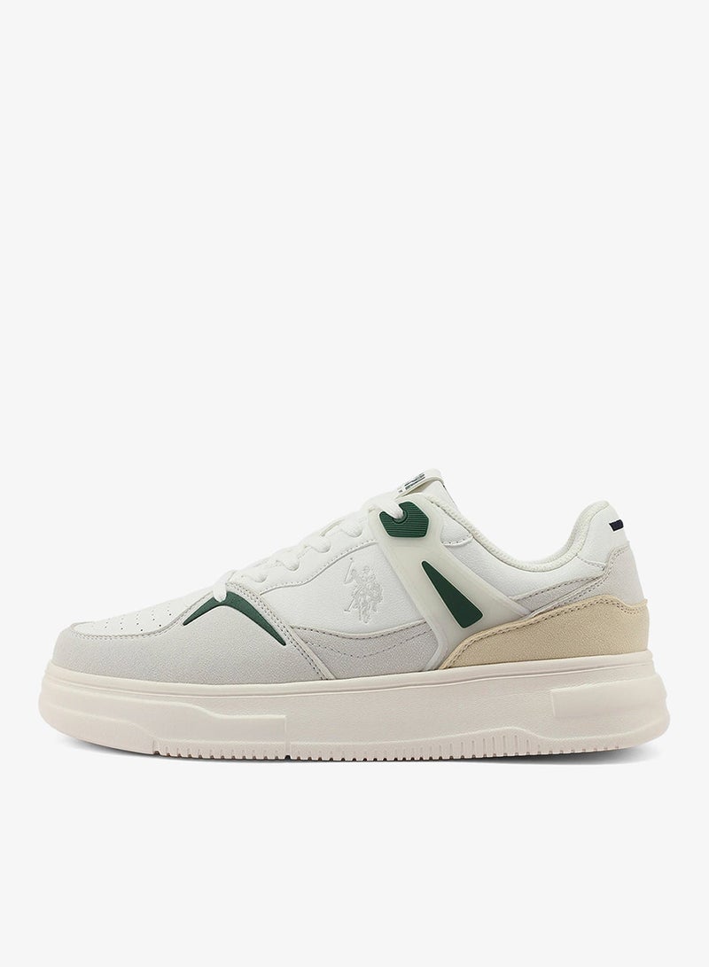 U.S. Polo Assn. Men's White Low-Top Canvas Sneakers - Iconic Branding for a Clean Look - Image 2