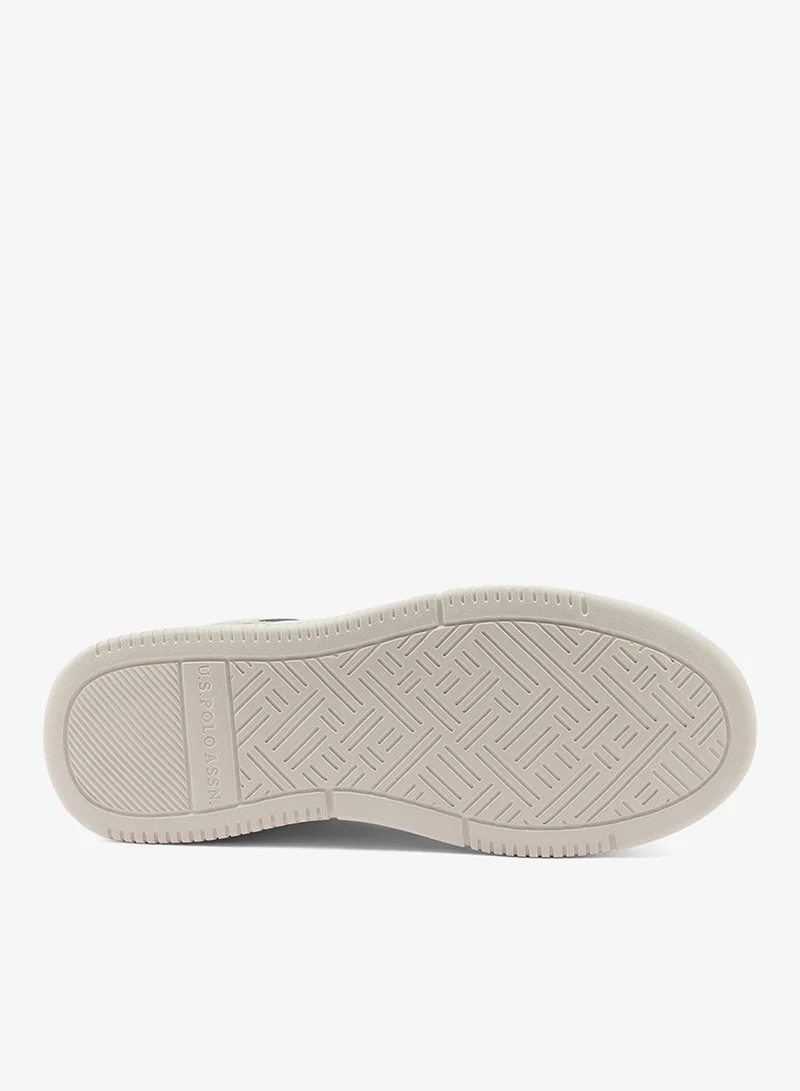 U.S. Polo Assn. white Men's White Low-Top Canvas Sneakers - Iconic Branding for a Clean Look for Men | Best Price UAE
