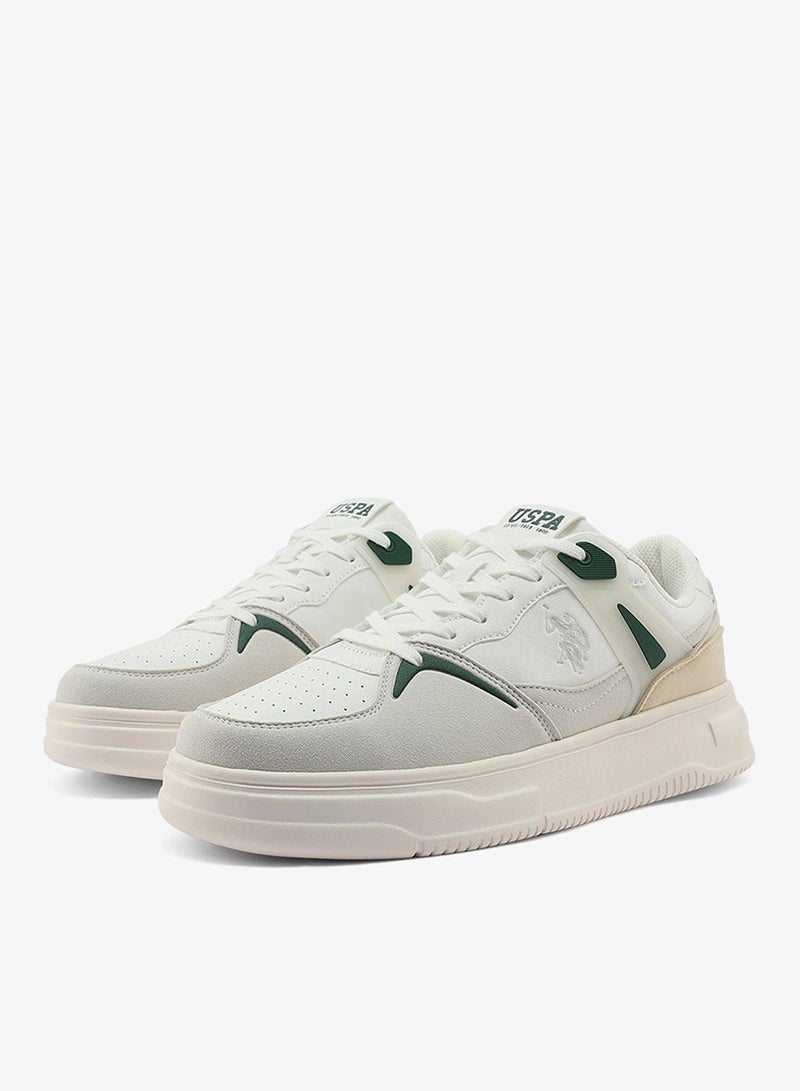U.S. Polo Assn. Men's White Low-Top Canvas Sneakers - Iconic Branding for a Clean Look - Image 4