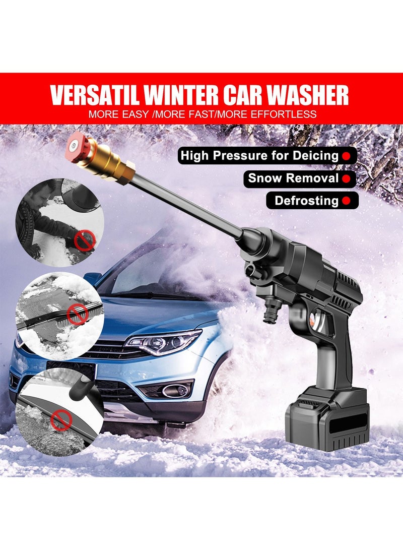 48V Cordless Portable High Pressure Electric Cleaner Machine, Black - Image 3