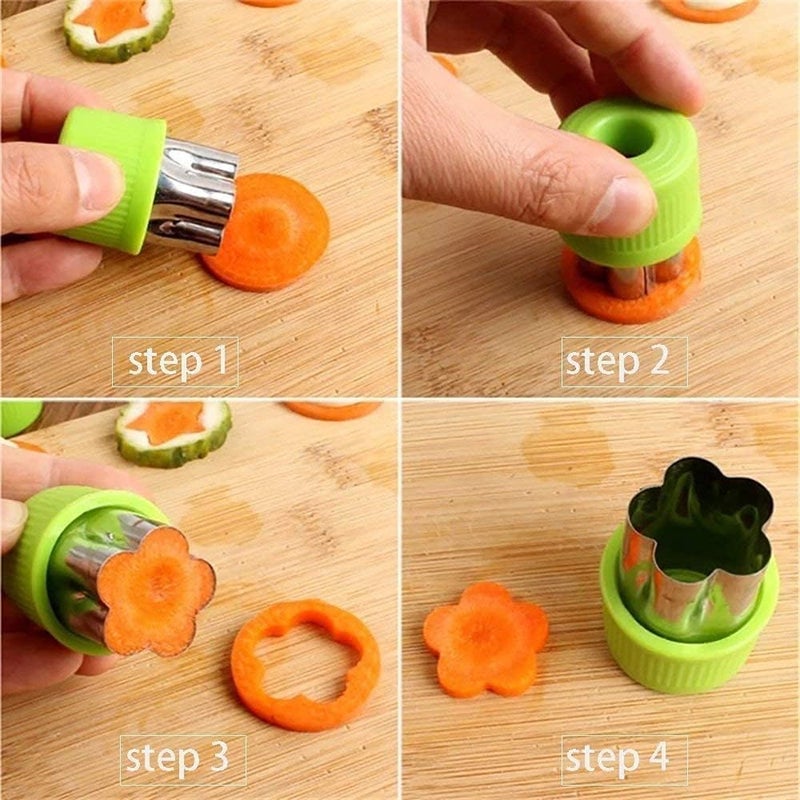 Cozron Cozron Mini Vegetable Cutter Shapes Set Mini Pie Fruit and Cookie Pastry Stamps Mold for Kids Baking and Food Supplement Tools AccessoriesCookie Cutter 12 PcsCookie Cutter Set of 1 - Image 3