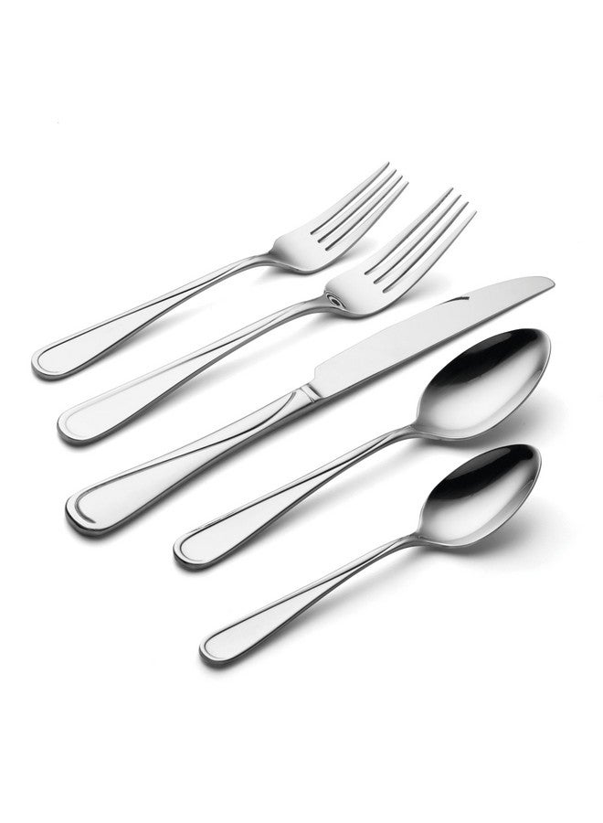 ONEIDA Oneida Soar 65Pc Flatware Set, 65 Count, Metallic  - Image 3
