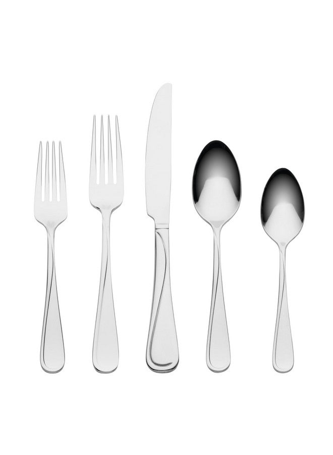 ONEIDA Oneida Soar 65Pc Flatware Set, 65 Count, Metallic  - Image 1