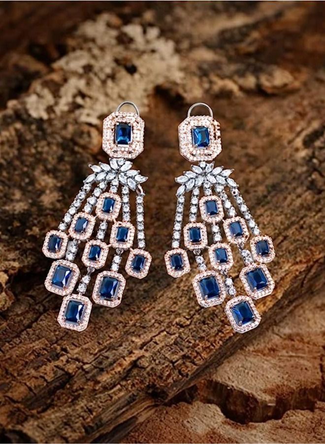 BIYANI JEWELS Indian Bollywood Style Chandelier Cocktail Earrings - Image 3