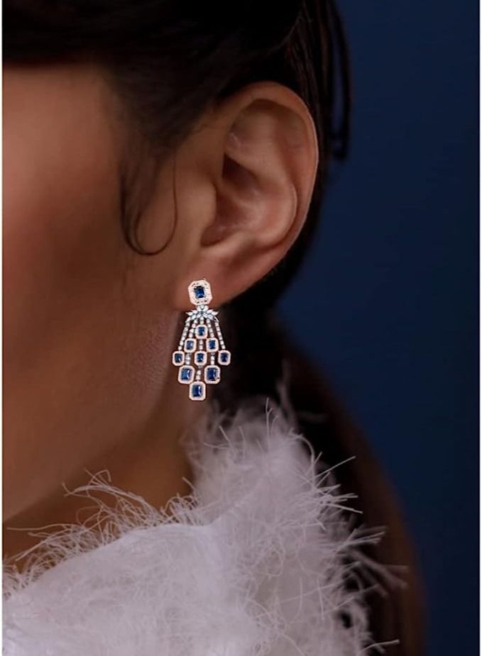 BIYANI JEWELS Indian Bollywood Style Chandelier Cocktail Earrings - Image 4