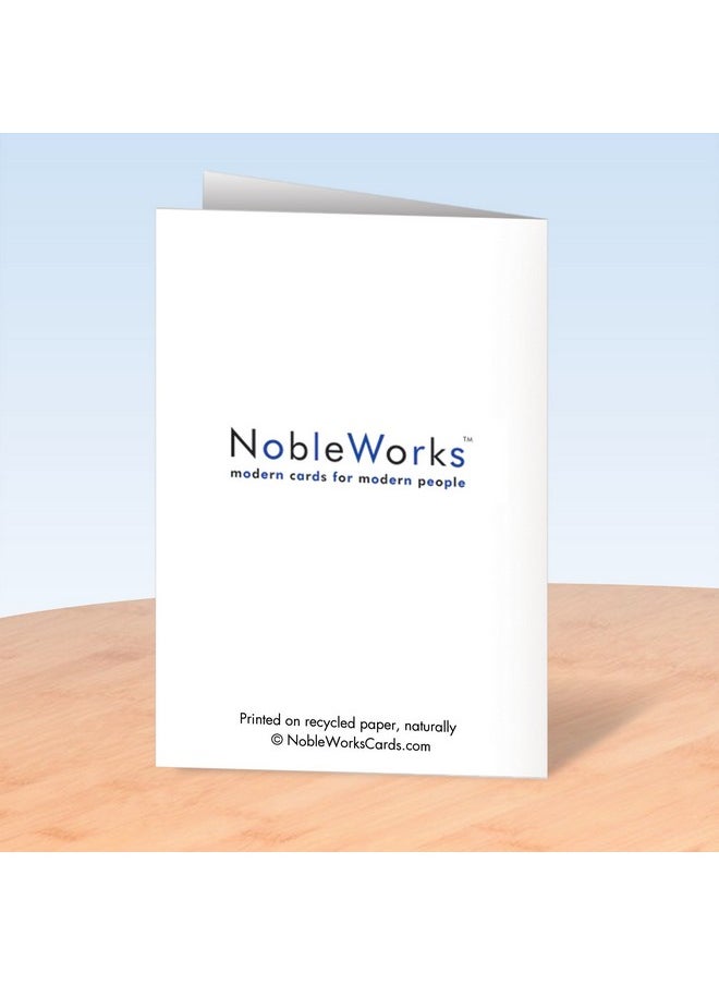 NobleWorks - - 1 Awesome Birthday Greeting Card - Cartoon Art, Happy Funny Bday Note - Old-Age Dwarves 4729 - Image 1