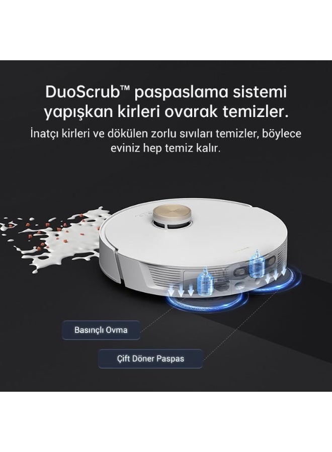 Dreame L20 Ultra Robot Vacuum, 7,000Pa Maximum Suction, 3.2L Dust Bag Volume, 4.5L Clean Water Tank Capacity, 6400mAh Battery Capacity, White - Image 4