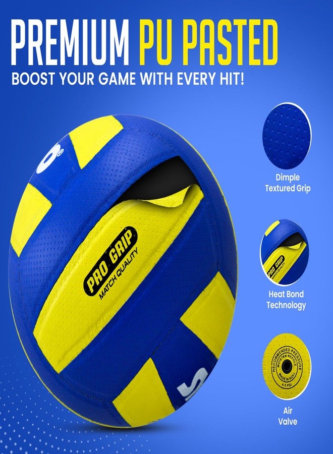 Synco Flare Volleyball | Pro Club Match Volleyball | Soft Touch PU Pasted 18 Panel Ball | Water Resistant, Anti-Slip, Durable Build | Indoor & Outdoor Play | Tournament Grade | Size 4 - Image 4