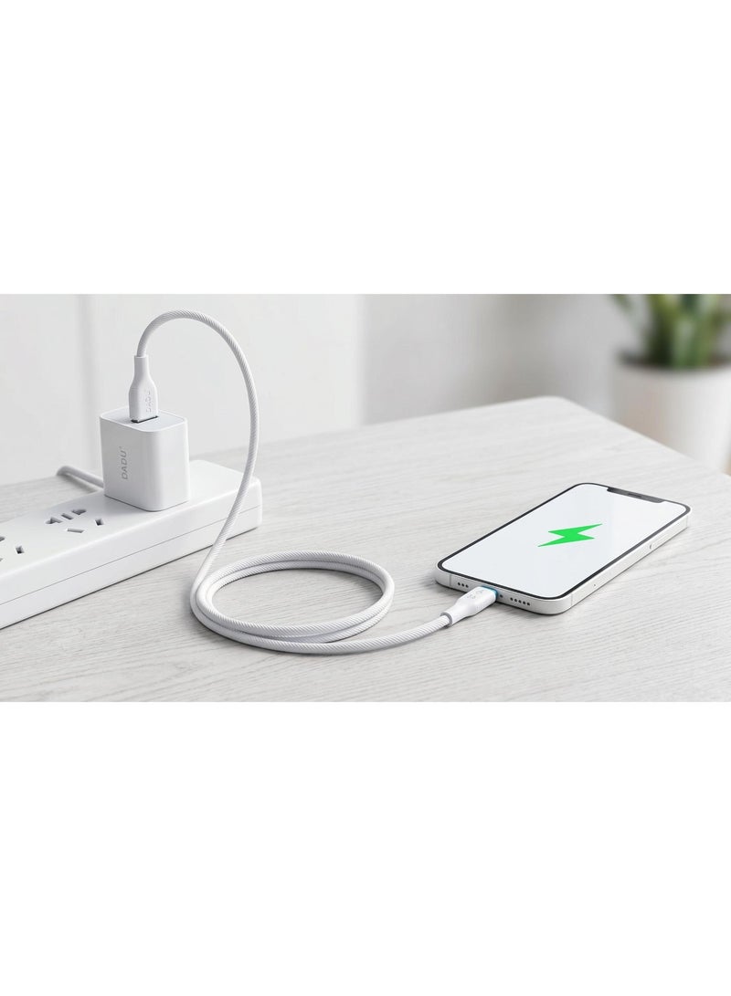 دادو كابل DC-C238 من USB إلى Lightning - شحن سريع 3 أمبير - خرج طاقة 18 واط - مادة مقاومة للحريق - شحن آمن - أبيض - Image 2