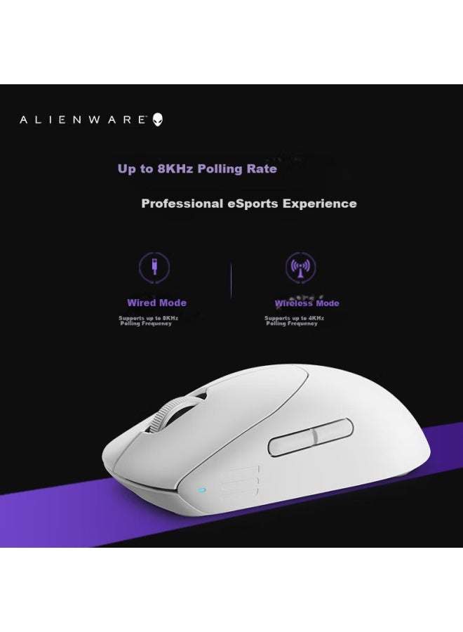 Alienware Pro Gaming Keyboard And Mouse Set: Professional Wireless Dual-mode Gaming Mouse, 75% Layout Three-mode Mechanical Keyboard With Hot-swappable Support, Holiday Gift, White - Image 3