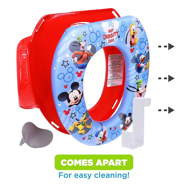ginsey Disney Mickey Mouse Hot Diggity Dog Soft Potty Seat - Image 3