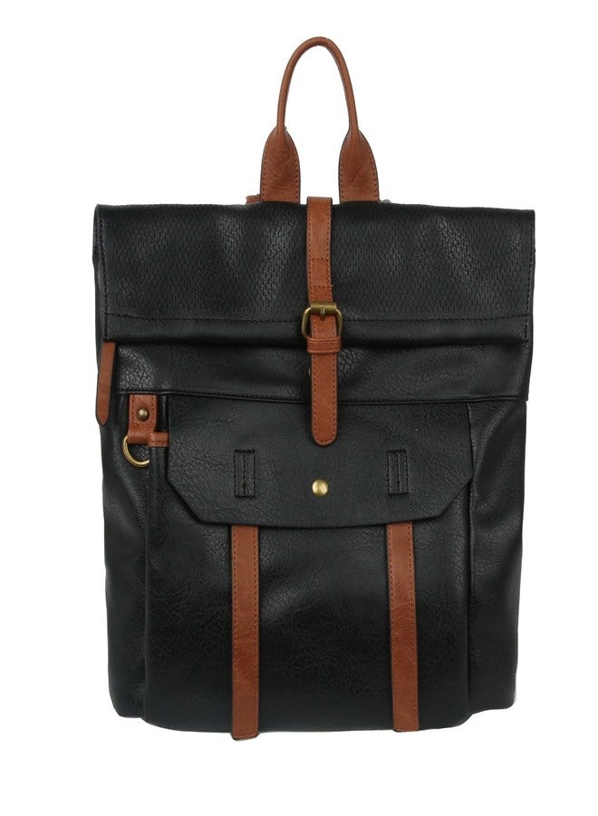 LM Backpack Purse for Women (Black)