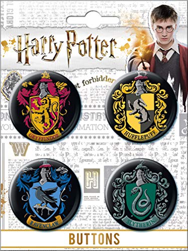 Ata-Boy AtaBoy Harry Potter Houses of Hogwarts Crests Set of 4 125 Collectible Buttons - Image 5