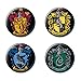 Ata-Boy AtaBoy Harry Potter Houses of Hogwarts Crests Set of 4 125 Collectible Buttons - Image 2