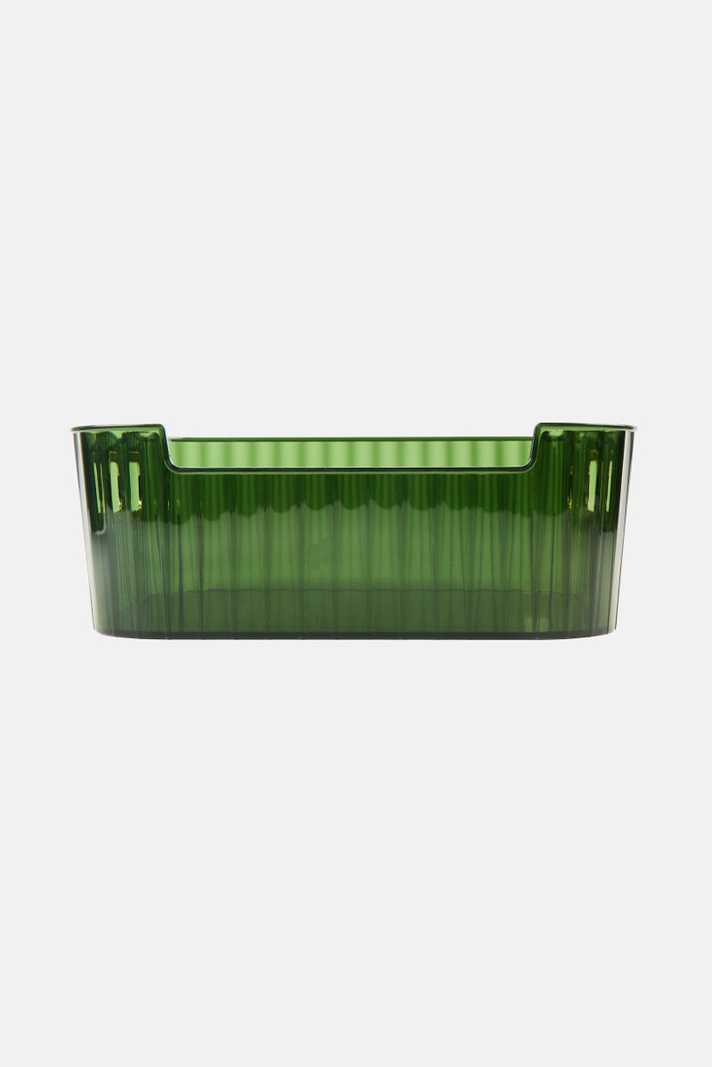 Alta Fluted Kitchen Storage Bin, Green  - Image 1