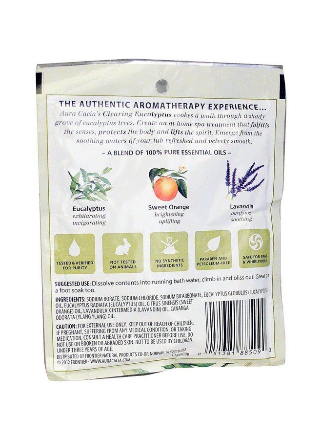Aura Cacia Mineral Bath Eucalyptus 2.5 Ounce - Image 2