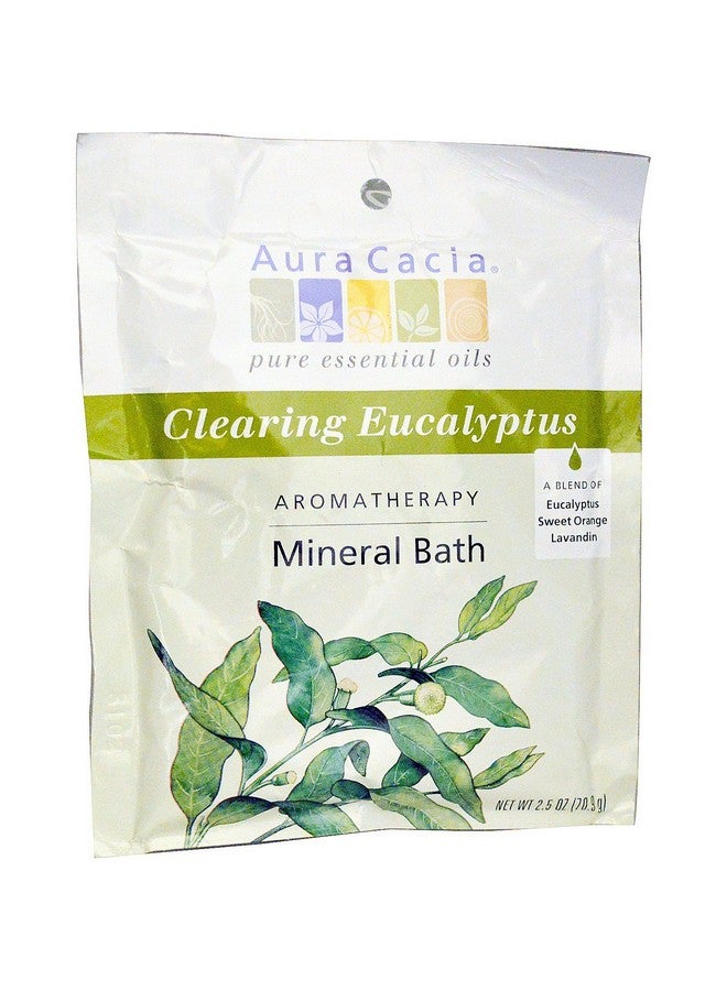 Aura Cacia Mineral Bath Eucalyptus 2.5 Ounce - Image 1