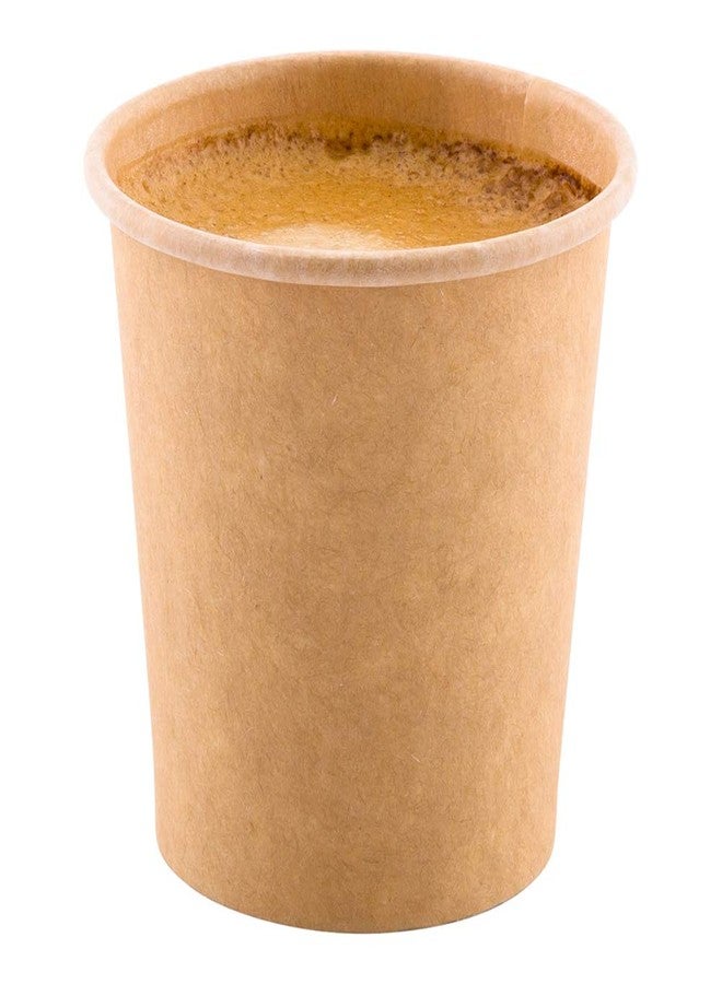 Restaurantware RW Base 4 Ounce Eco-Friendly Drink Cups 50 Unbleached Paper Cups - Single Wall No Artificial Dyes Brown Paper Recyclable Coffee Cups Leakproof Matching Lids Sold Separately - Image 1