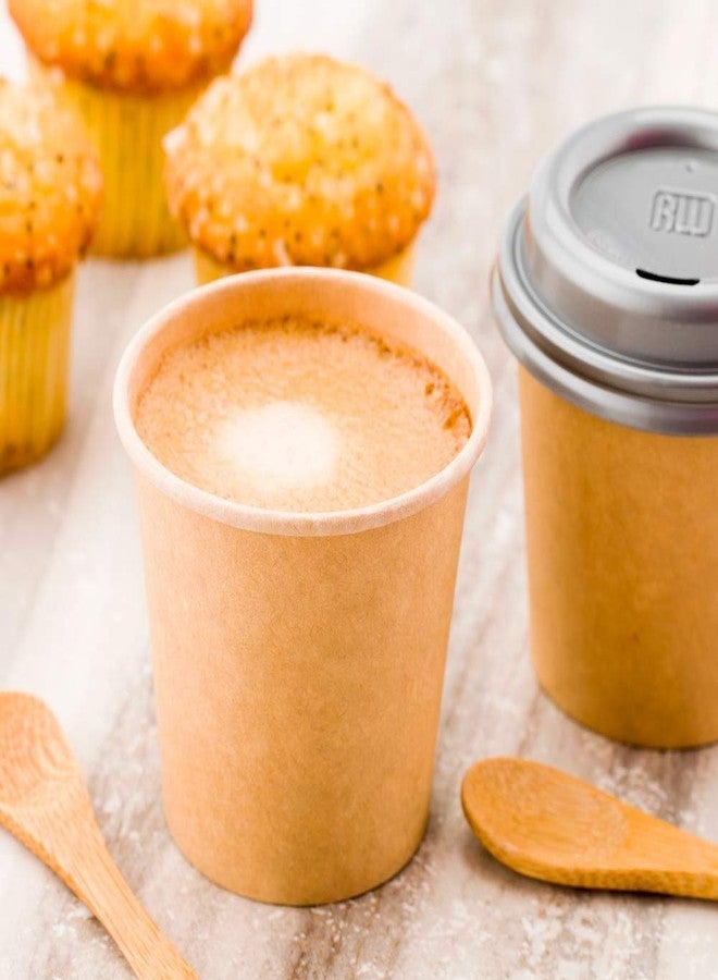 Restaurantware RW Base 4 Ounce Eco-Friendly Drink Cups 50 Unbleached Paper Cups - Single Wall No Artificial Dyes Brown Paper Recyclable Coffee Cups Leakproof Matching Lids Sold Separately - Image 3